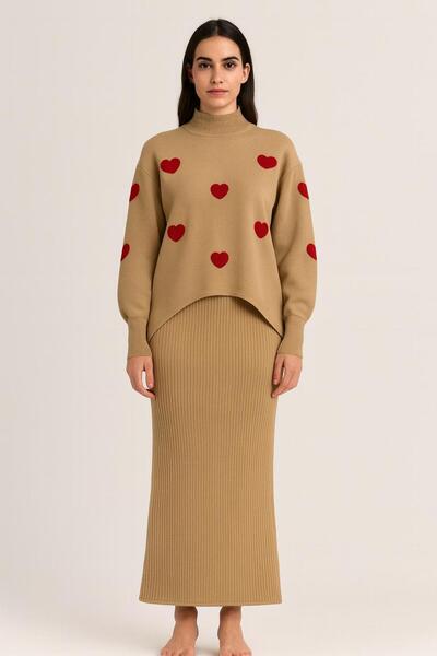 Gold Vitray Set de Dama Elegant cu Inimi