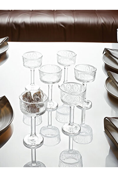 Kosova KRİSTAL 6’LI KAHVE YANI AYAKLI SUNUMLUK