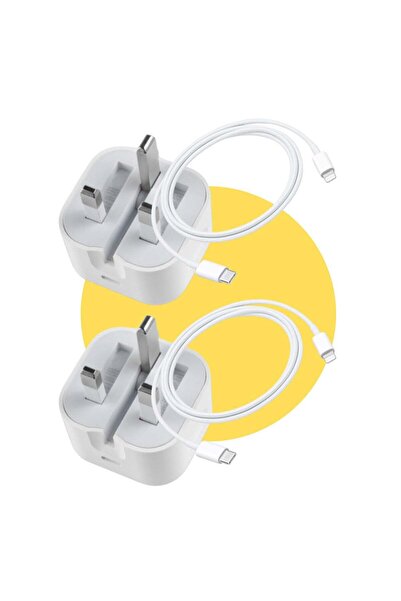 Veda 4-product package - 2 fast iPhone chargers 20W + 2 USB C to Lightning ca...