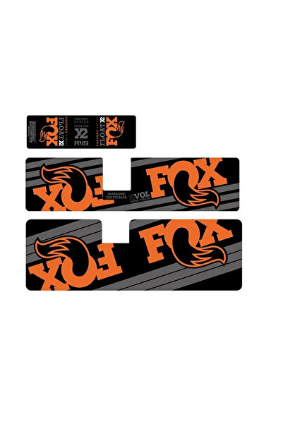 Choice ملصق خلفي للدراجات الجبلية من نوع فوكس فلوت X2 باللونين البرتقالي والر...