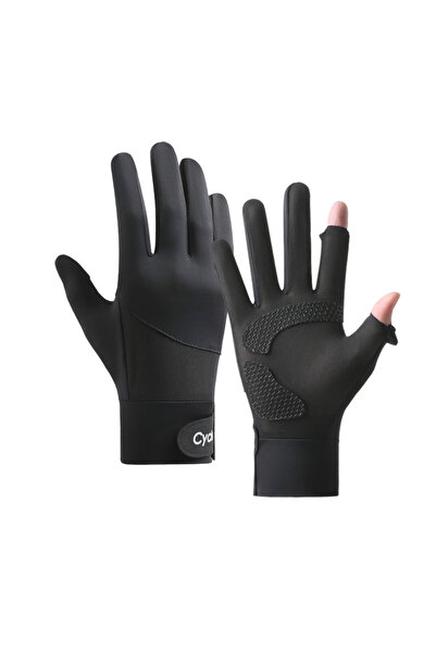 Choice قفازات رياضية صيفية سوداء، قفازات واقية من الشمس للاستخدام الخارجي، شا...