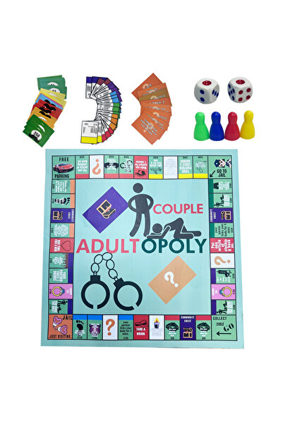 Choice1 Blue Portable Funny Adultopoly Board Game Couple Date Night Interacti...