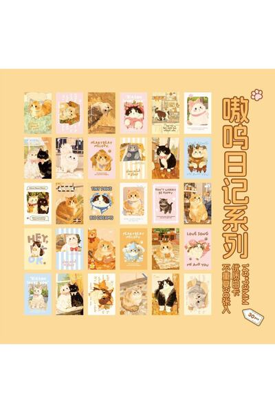 Choice B 30 ورقة بطاقات تذكارية لطيفة للحيوانات الأليفة بتصميم كاواي، بطاقات ...