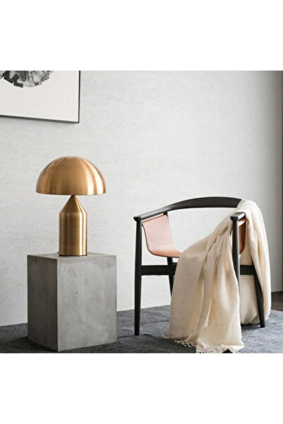 RONİSU AYDINLATMA Mantar Şeklinde Metal Modern Masa Lambası RA-LBR-8743-71-01