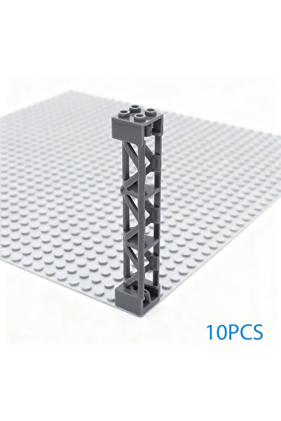 Choice3 10 قطع من مكعبات البناء M باللون الرمادي الداكن، رقم الموديل 58827، أ...