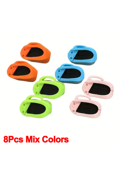 Choice 8 قطع من مشابك تثبيت سريعة لقصبة الصيد بألوان متنوعة (2-8 قطع) - بدون ...