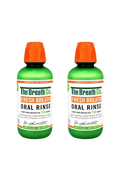 The Breath Co غسول فم بنكهة النعناع الخفيفة ٥٠٠ مل - عبوة من قطعتين