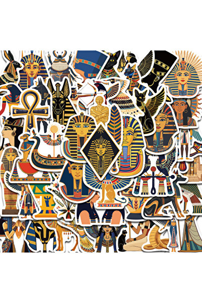 Choice ٥٠ قطعة من ملصقات مصر القديمة، صور فنية مستوحاة من الماضي، مناسبة لأجه...