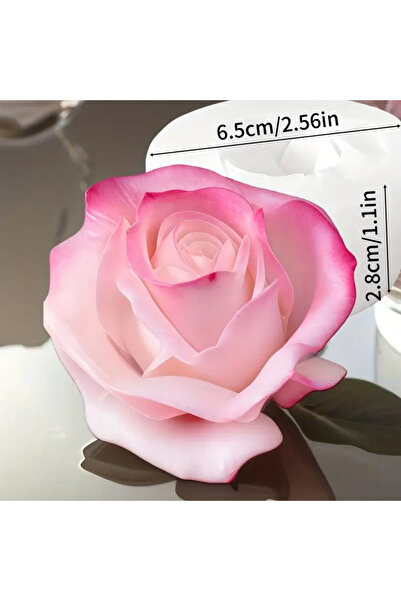 Choice Wbxmg 1 Piece 3D Rose Silicone Mold for Candle Making, Soap Molding, R...