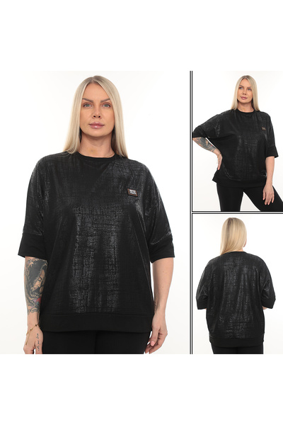 QRUVAZE Plus Size Cycling Necklace Batik Printed