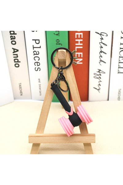 Choice 1pc Bp Fan Support Stick Keychain, Girl Group Star Concert Black Fan S...