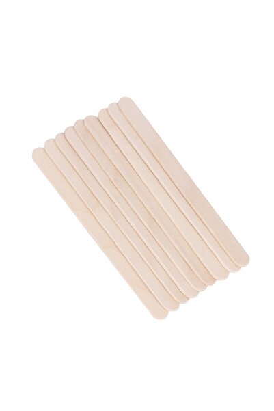 SELA Set de 10 spatule mici din lemn pentru epilare cu ceară sau parafină - W...