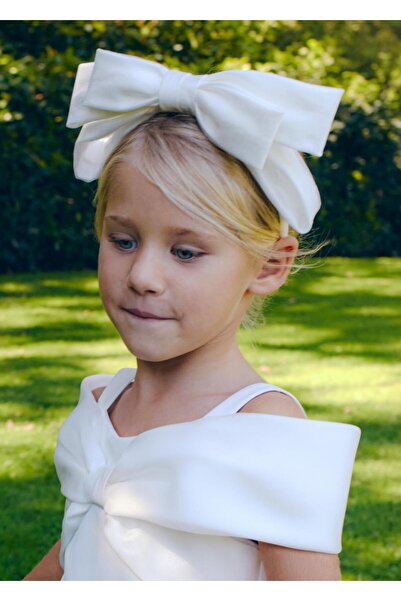 Abel & Lula Mayoral Abel Lula Girl Bow Crown Glory White