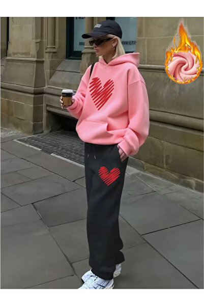 Flaubert فالوبيرت-كادين مطبوع gfg قصة فضفاضة sweatahırt - طقم مكون من قطعتين ...