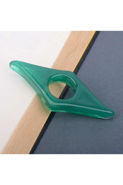 Choice حامل صفحات كتاب أخضر زمردي، قطعة واحدة، دعامة للإبهام، حامل صفحات كتاب...