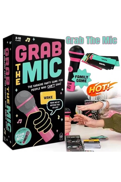 Miniso لعبة كاريوكي عائلية مثيرة ومتعددة الألوان، لعبة لوحية من 2 إلى 10 لاعبين، مناسبة للمغنين غير الماهرين، 125 لترًا