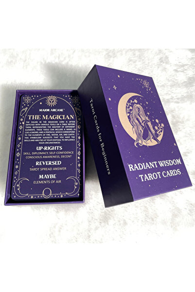 Choice A597 Classical Tarot Cards For Beginners, Radiant Wisdom Tarot Deck, 7...