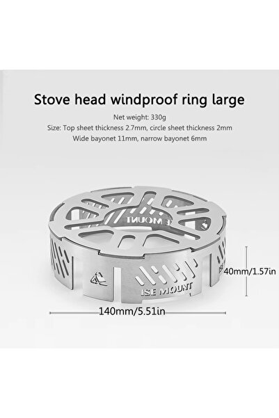 Choice Large Outdoor Stove Windproof Mini Camping Stove Windproof Circle Picn...