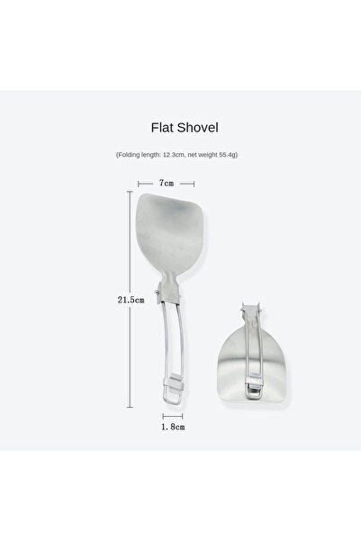 Choice Fint shovel Folding Spatula Spoon Shovel Food Turner Portable 304 Stai...
