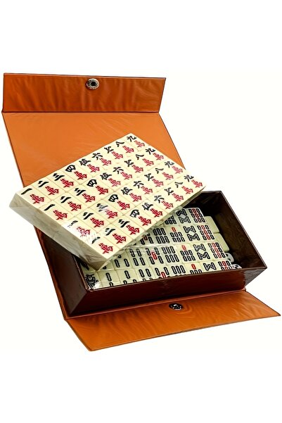 Choice مركز ترفيهي أصفر فاتح، طقم ما جونغ صيني كامل، 144 قطعة من البطاقات - ل...