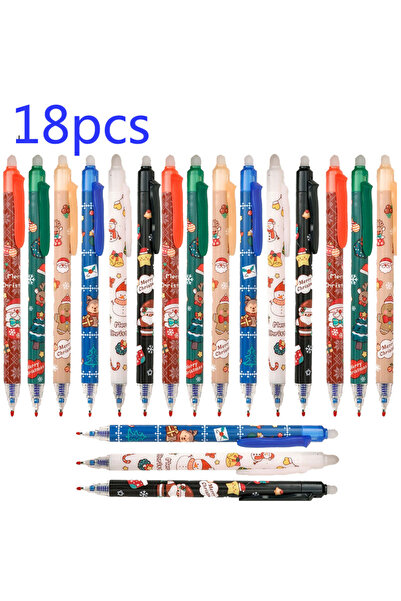 Choice مجموعة من 18 قلمًا أزرق، 6/18 قلمًا، هدية مثالية لعيد الميلاد، أقلام ج...