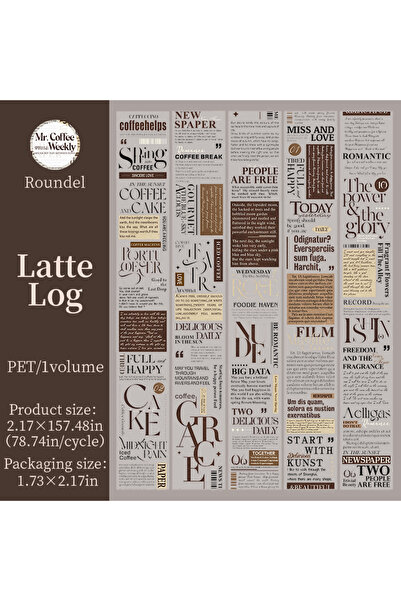 Choice1 شريط لاصق مزخرف للقهوة والخبز والمقاهي، 55 مم × 4 م، 400 سم/لفة، ملصق...