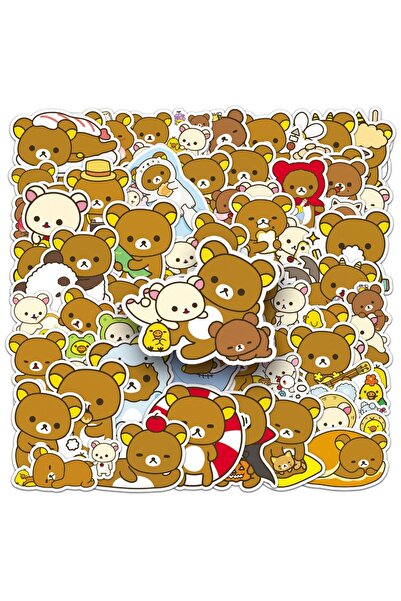 Choice QT-283 50 قطعة ملصقات جرافيتي كرتونية لطيفة لشخصية ريلاكوما، مناسبة لل...