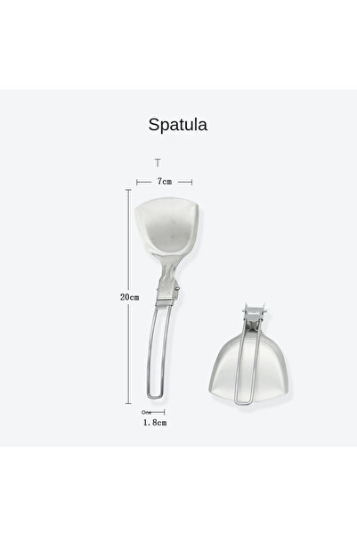Choice Spatula Folding Spatula Spoon Shovel Food Turner Portable 304 Stainles...