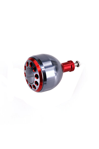 Choice مقبض بكرة صيد معدني من DEUKIO DIY مقاس 33 مم، لون أحمر داكن، مناسب لبكرات الصيد الدوارة من ماركات S/D وغيرها.