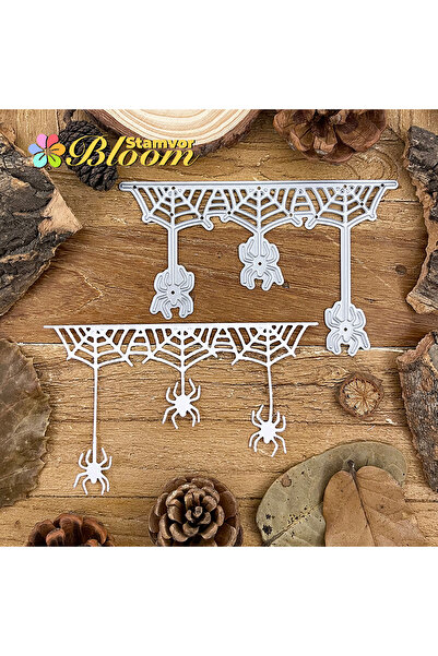 Choice قوالب تقطيع معدنية مزخرفة برسومات عناكب وشبكات، مثالية لتزيين سجلات القصاصات والنقش البارز.