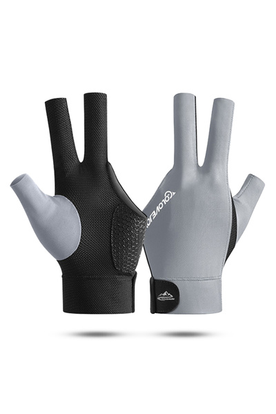 Choice Grey 1pc Breathable Polyester Open Finger Billiard Snooker Pool Glove ...