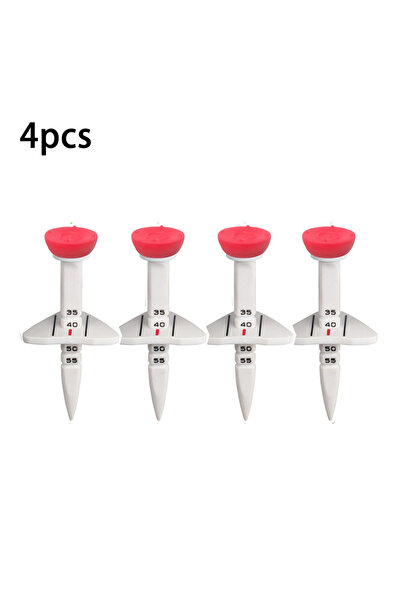 Choice مجموعة من 4 قطع من حاملات كرات الجولف الحمراء، قابلة لتعديل الارتفاع م...