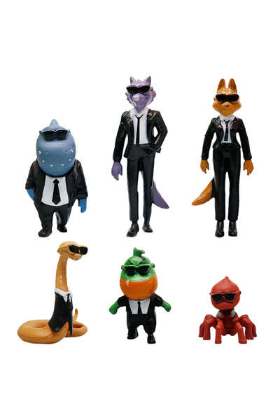 Miniso مجموعة بانداي من 6 قطع من شخصيات فيلم الأشرار من دريم ووركس، مصنوعة من...