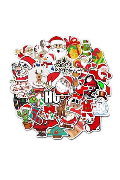 Choice SKU1 50 ورقة في كل عبوة من ملصقات الرسومات ذات الطابع الميلادي، مناسبة...
