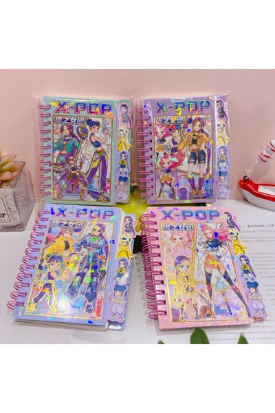 Choice دفتر ملاحظات ذهبي عشوائي واحد من سلسلة "صائدو الشياطين" الكورية، يضم ر...