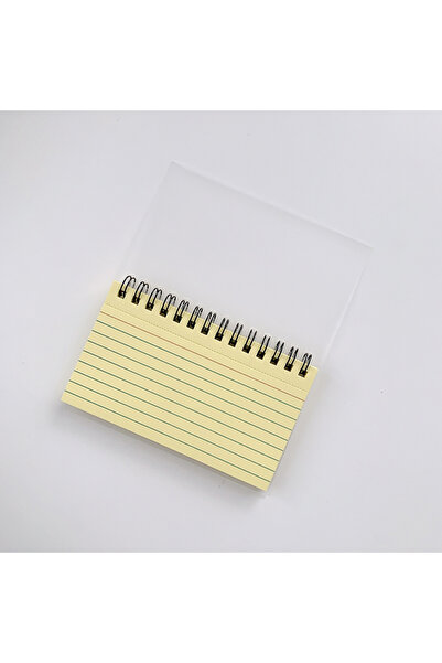 Choice بطاقات فهرسة صفراء بسيطة بخط أفقي قابل للتمزيق، دفتر ملاحظات صغير ملفو...