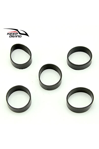 Choice مجموعة من 5 قطع من أشرطة تثبيت "استمر بالغوص" السوداء لحزام أوزان 5 سم...