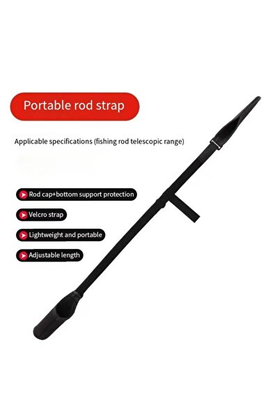 Choice حقيبة تخزين صنارة صيد قابلة للتعديل من 58 إلى 130 سم، بدون رباط، مع حز...