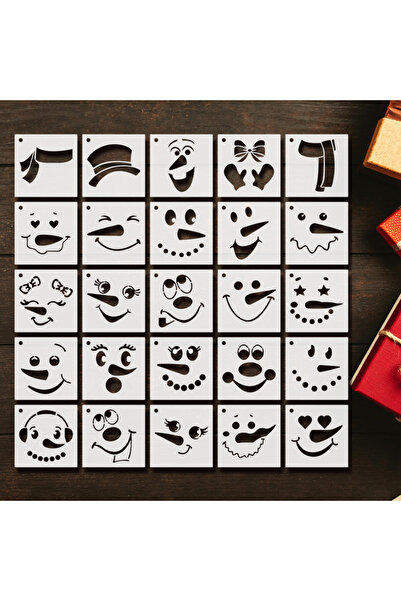 Choice 25 قطعة من قوالب استنسل YOMDID لتزيين المهرجانات، قوالب رسم جرافيتي مت...