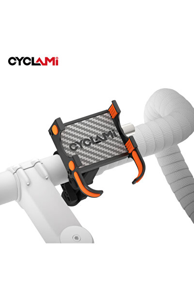 Choice حامل هاتف محمول من سبائك الألومنيوم للدراجات من CYCLAMI، قابل للتعديل الاتجاهي، يُركب على مقود الدراجة.