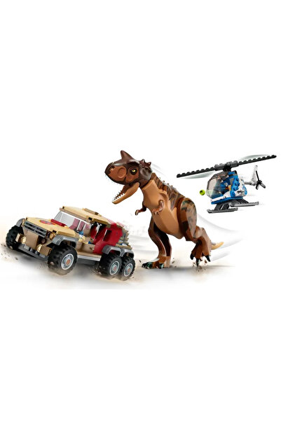 Choice مجموعة بناء نموذج مطاردة ديناصور كارنوتوروس، تتضمن 246 قطعة و3 مجسمات،...