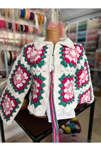 Alize سترة محبوكة يدويًا 🌸