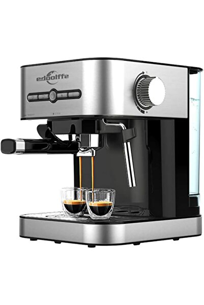 EDOOLFFE Espresso Machine with Built-In Milk Frother 15Bar Coffee Maker Cappu...