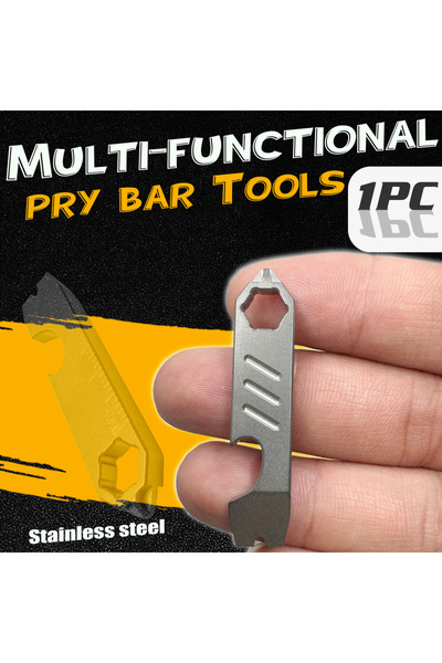 Choice مجموعة أدوات صغيرة متعددة الوظائف من الفولاذ المقاوم للصدأ من النوع B: عتلة، فتاحة زجاجات، ميزان، مفتاح سداسي، أدوات يومية للاستخدام الخارجي