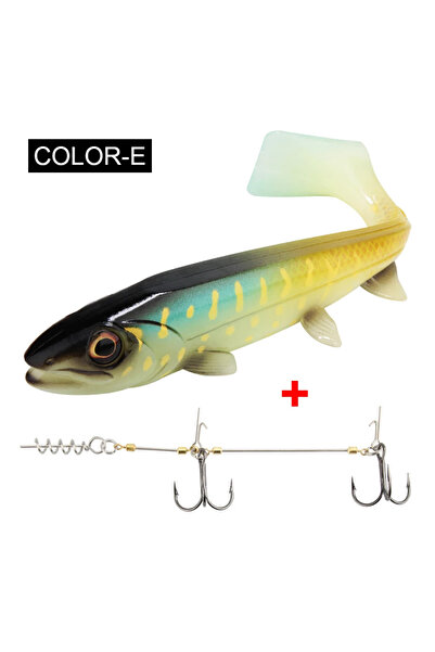 Choice طُعم صيد سمك ناعم Spinpoler Big Fish 25 جرامًا مع خطاف S Color-E مع مج...