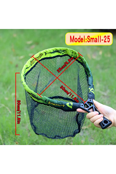 Choice Model-Small-25 BAKAWA Folding Fishing Net Telescopic Folding Portable Fishing Net Freshwater Saltwat