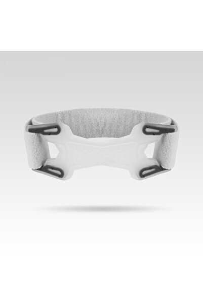 Choice شريط سيليكون رمادي وأبيض، قطعة واحدة، ملحق رياضي لحماية الركبة ودعم وت...