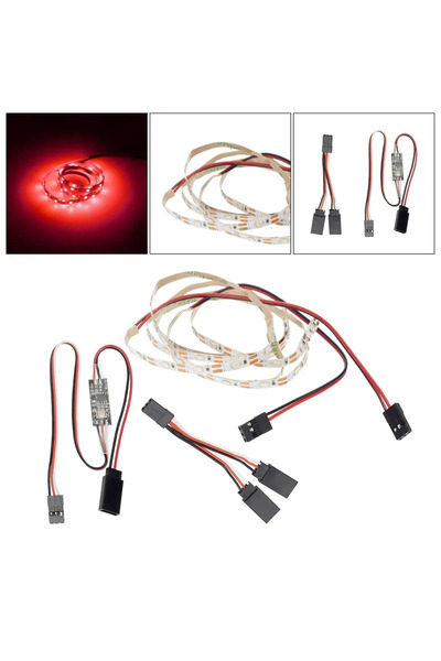 Choice مجموعة واحدة من شرائط إضاءة LED للطائرات التي تعمل بالتحكم عن بعد - إض...