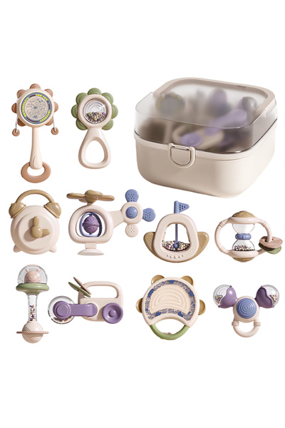 Choice 10PCS Set 10Pcs Baby Rattles & Teethers Set Infant Toys 6+ Months Teether Grasping Shake Toys Sensor