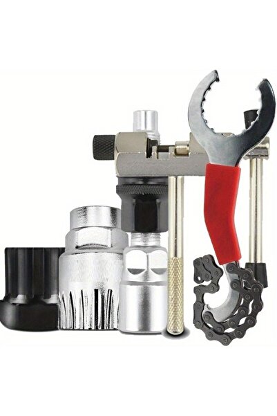 Choice مجموعة أدوات إصلاح الدراجات الهوائية مكونة من خمس قطع: قاطع سلسلة، أدا...